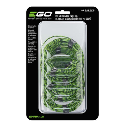 EGO Power+ pre-cut twist line coils ready for quick reloads in string trimmers.