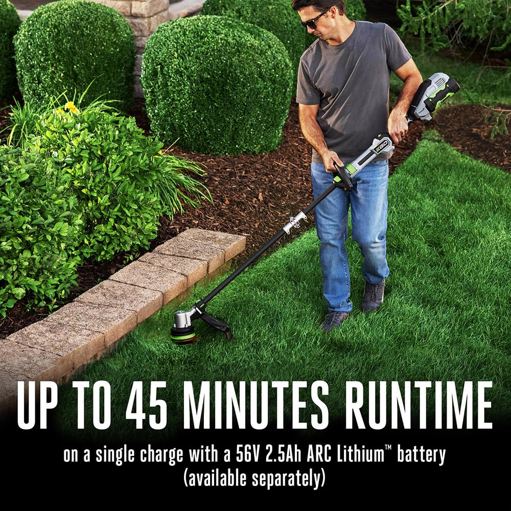 EGO Power+ ST1610T quick-adjust auxiliary handle for comfortable grip