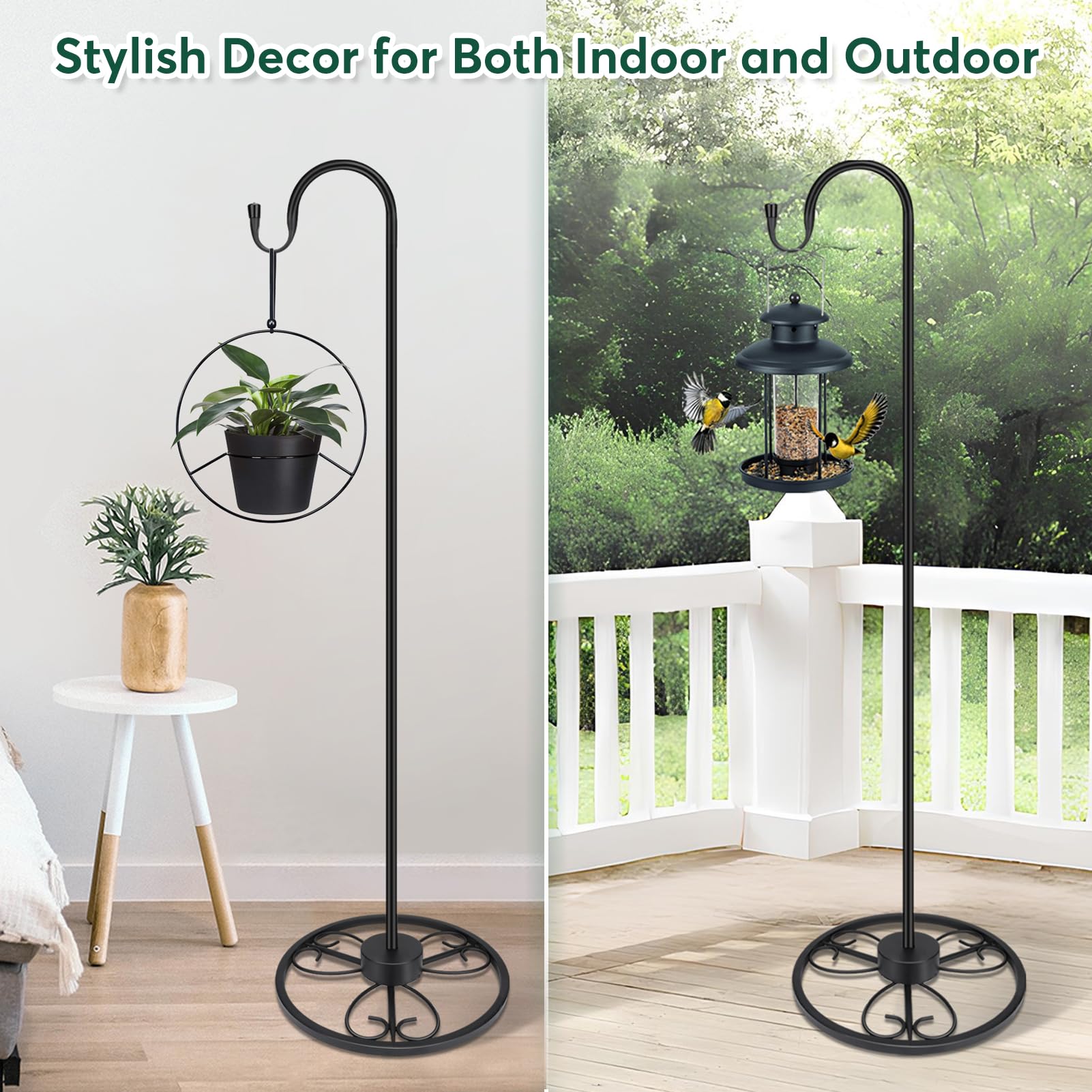 EGOMYRON detachable short pole allows tool-free height adjustment