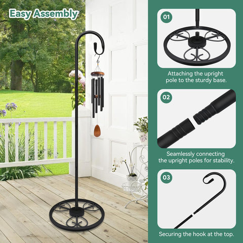EGOMYRON hanging plant stand offers indoor-outdoor versatility with adjustable height.