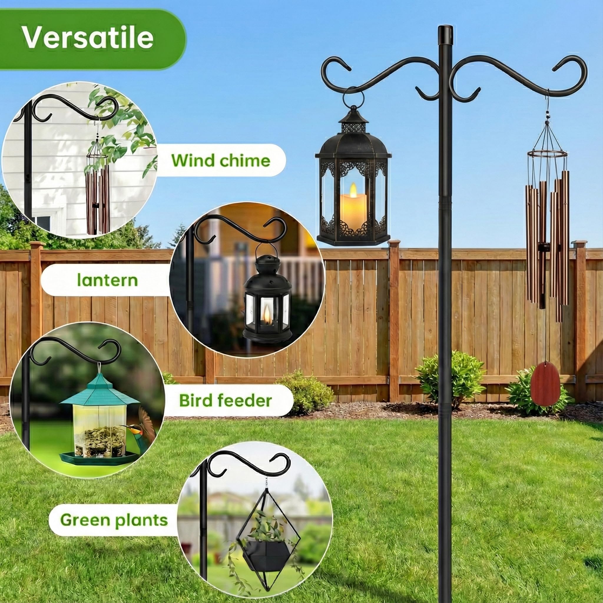 EGOMYRON weatherproof base anchors decor in porches and patios.