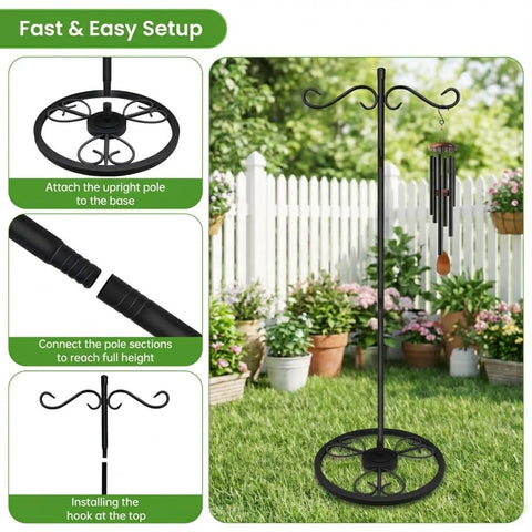 EGOMYRON double hook design creates symmetrical, eye-catching garden displays.