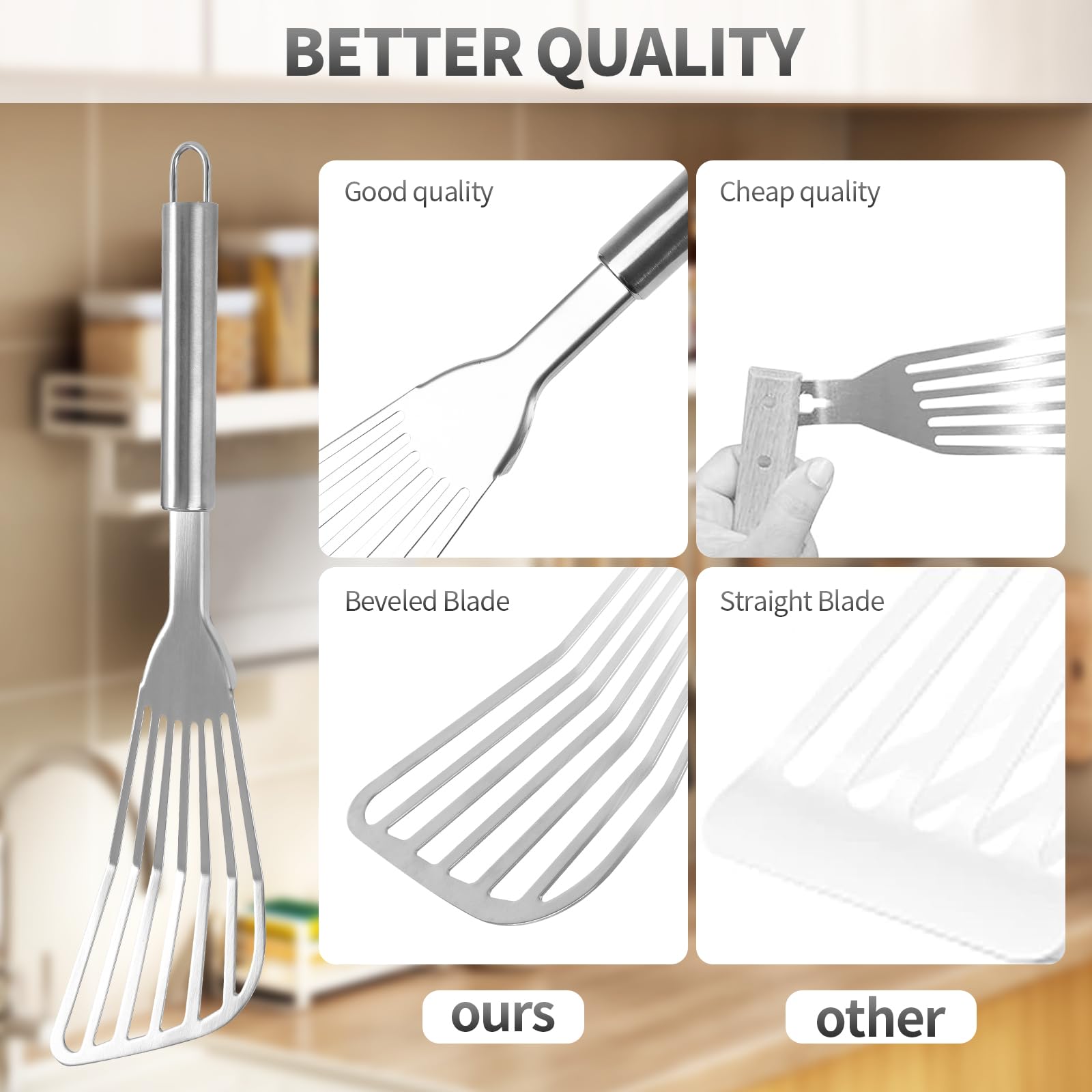 Egypamid brushed stainless steel resists wear and cleans easily after cooking.