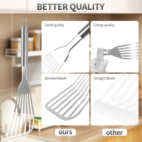Egypamid brushed stainless steel resists wear and cleans easily after cooking.