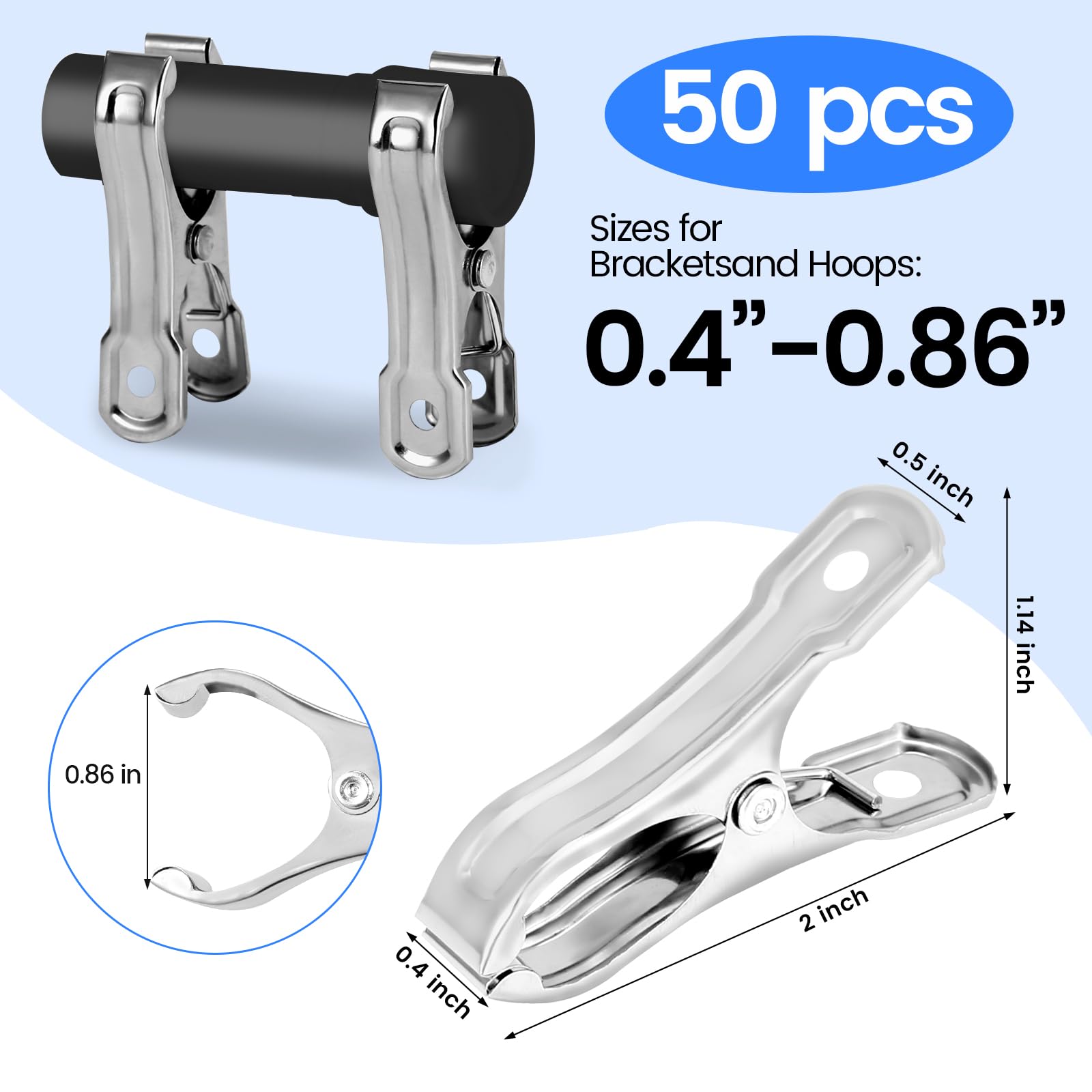 Egypamid garden clips demonstrating powerful gripping force securing nets