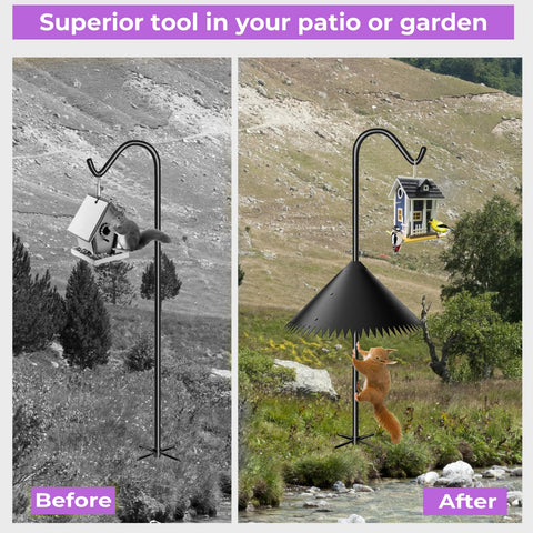 EHK easy-install bird feeder squirrel baffle for quick setup