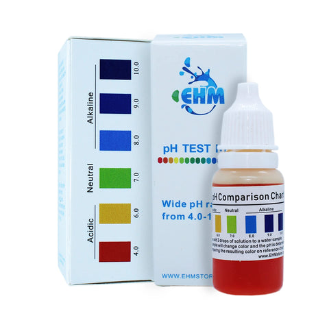 EHM Alkaline Water pH test kit bottle squeeze for quick at-home readings.