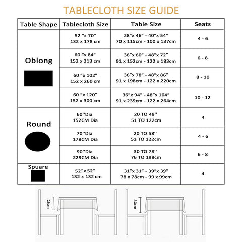 EHouseHome round tablecloth with center zipper for easy umbrella access.