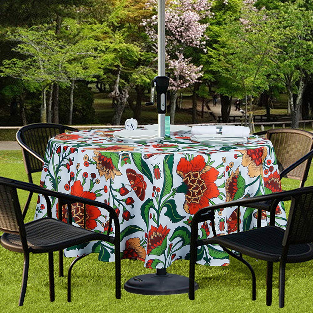 EHouseHome waterproof zippered tablecloth protects surfaces and simplifies cleanup.