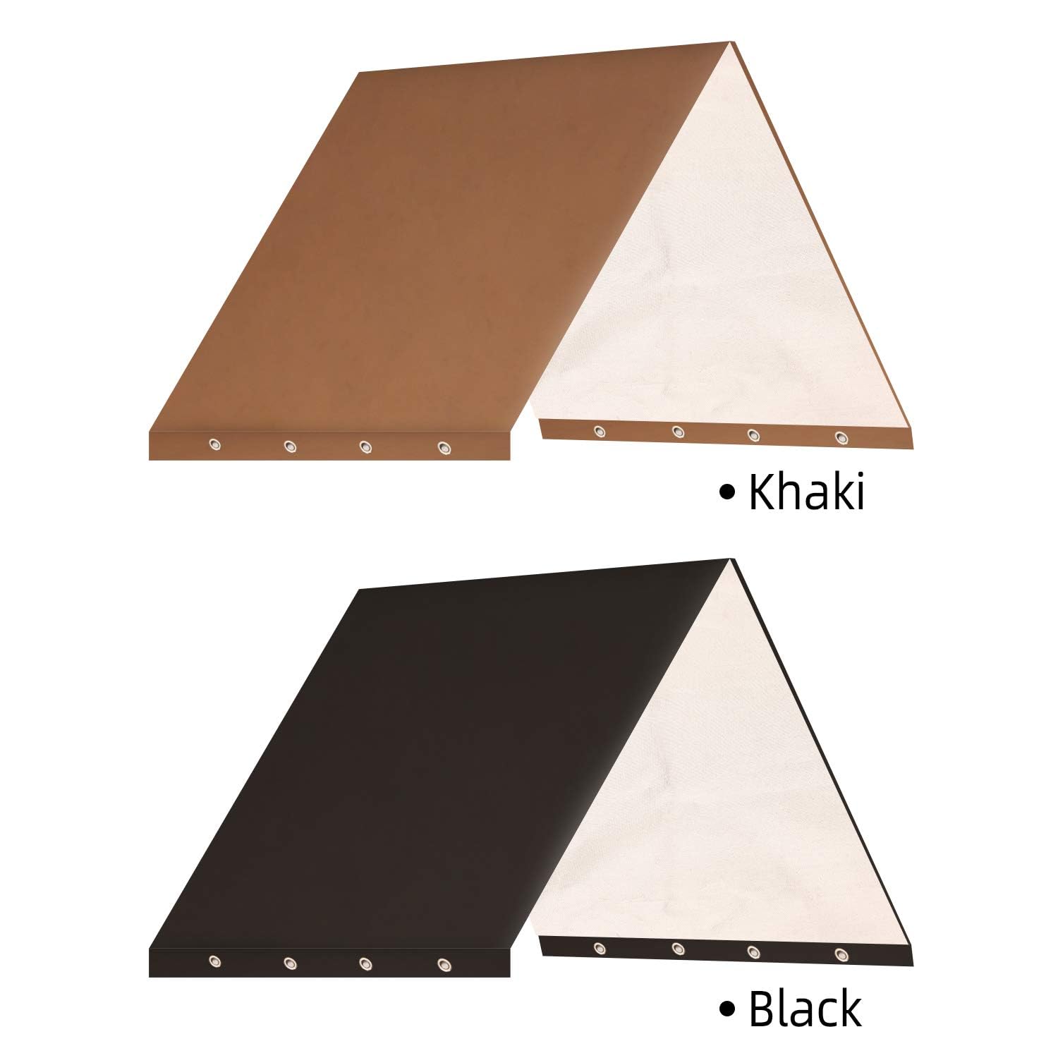 EHRGK outdoor swingset shade offers snow-proof shelter and leaves-dust protection.