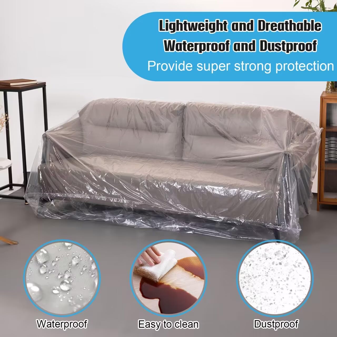 EHRGK plastic sofa bag provides durable protection for furniture