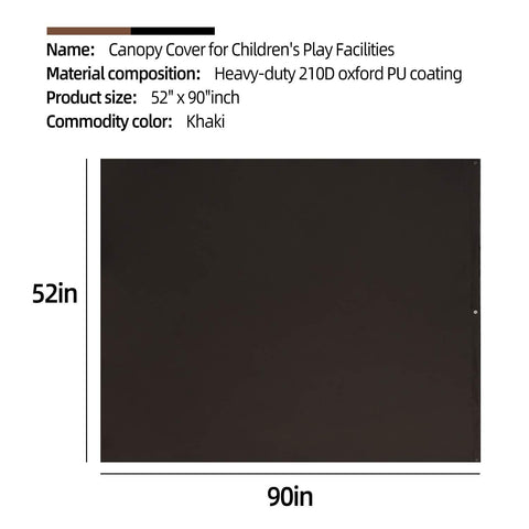 EHRGK playset canopy fabric detail highlights rugged oxford and water-resistant coating.