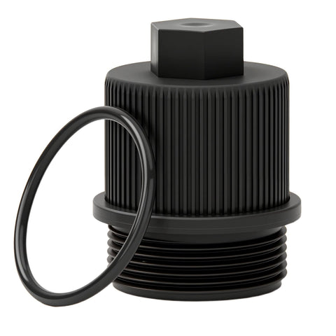 Eiahonen 190030 drain cap close-up showing rugged construction and leak resistance.