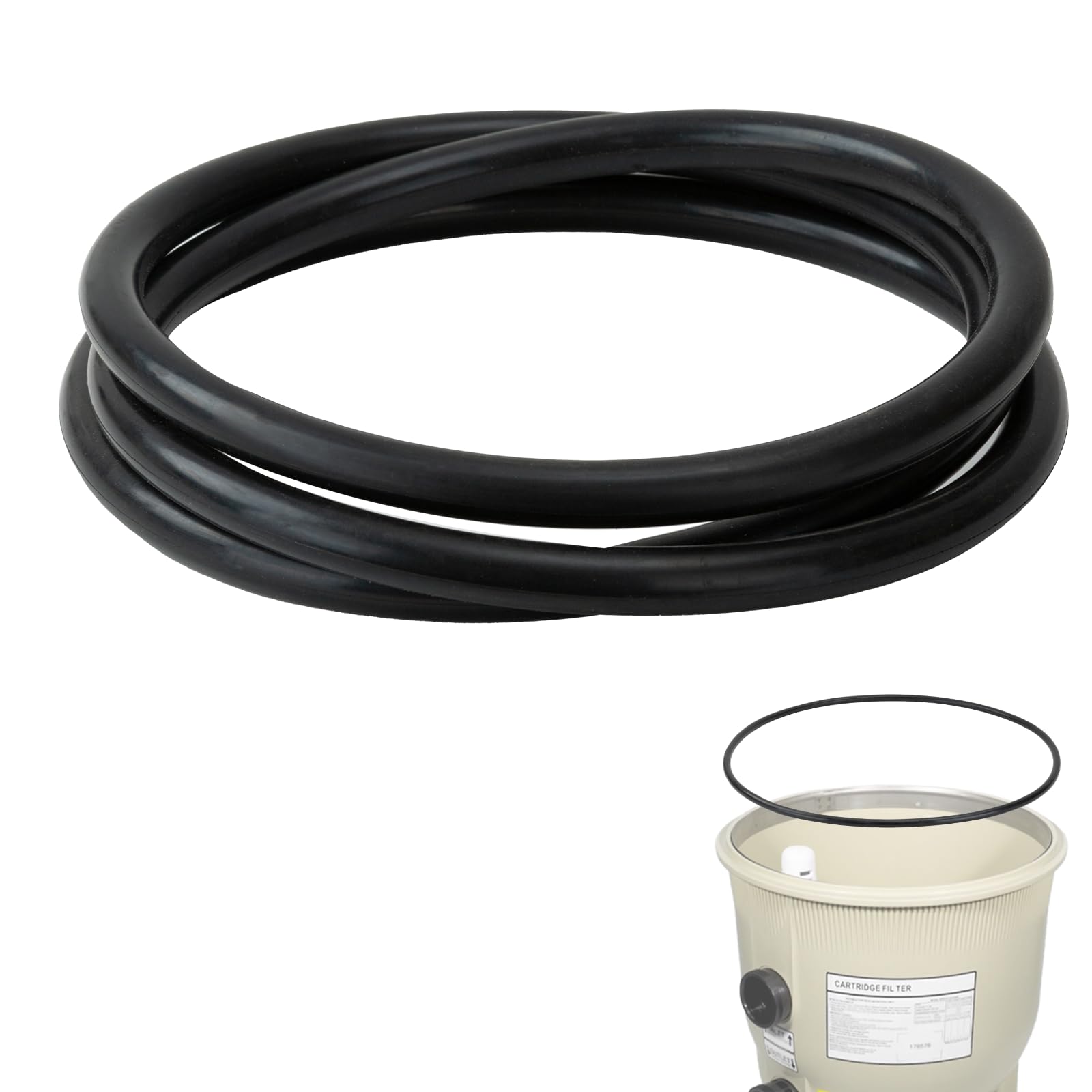 Eiahonen 39010200 tank clamp O-ring provides a secure seal for compatible Pentair filters.