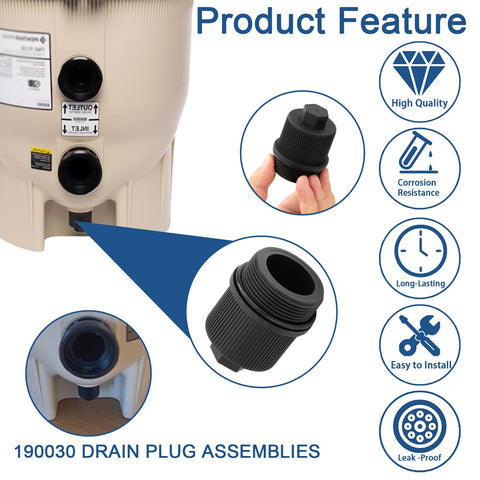 Eiahonen O-Ring seal provides reliable leak-proof performance for pool drains.
