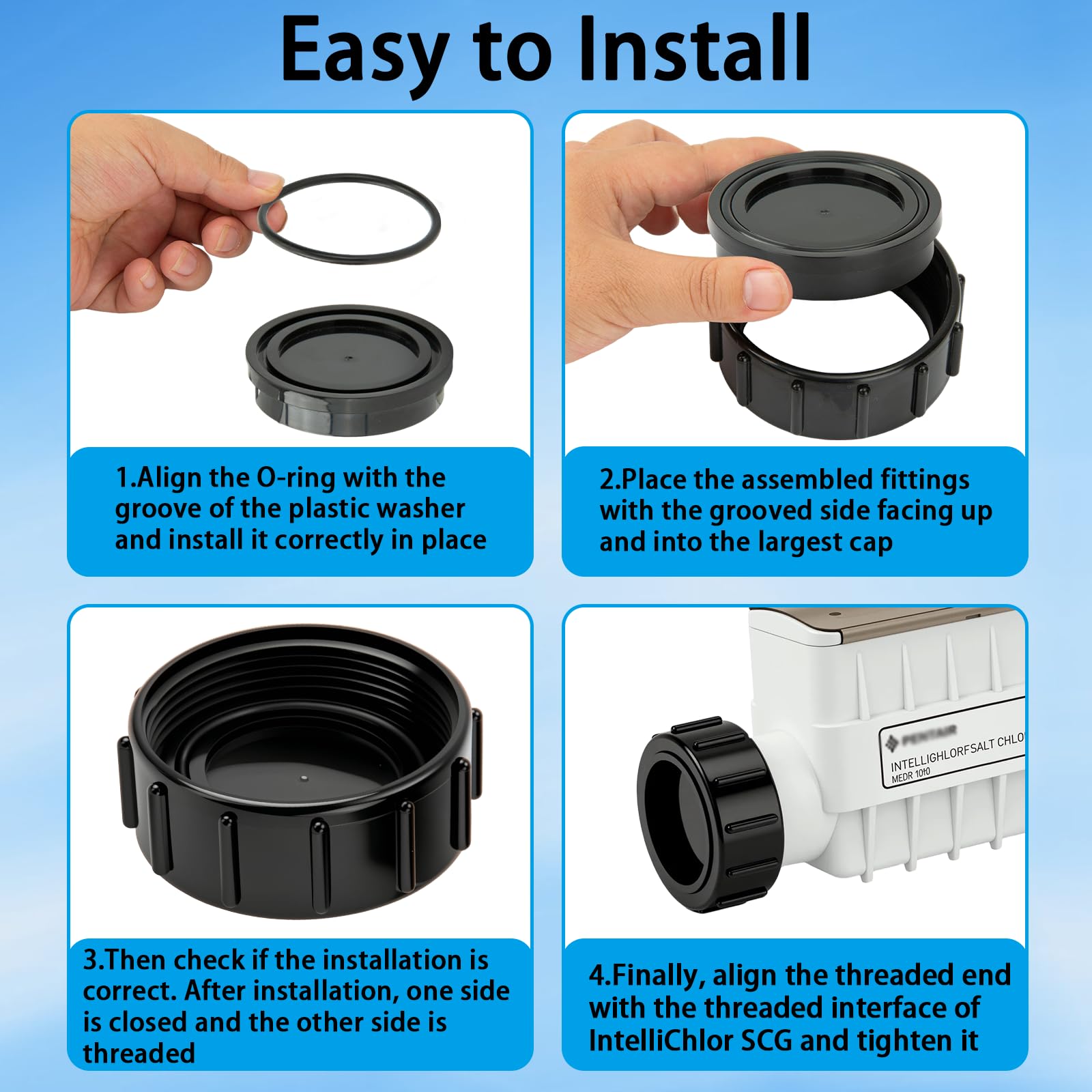 Eiahonen Pentair kit packaging with clear instructions for safe setup