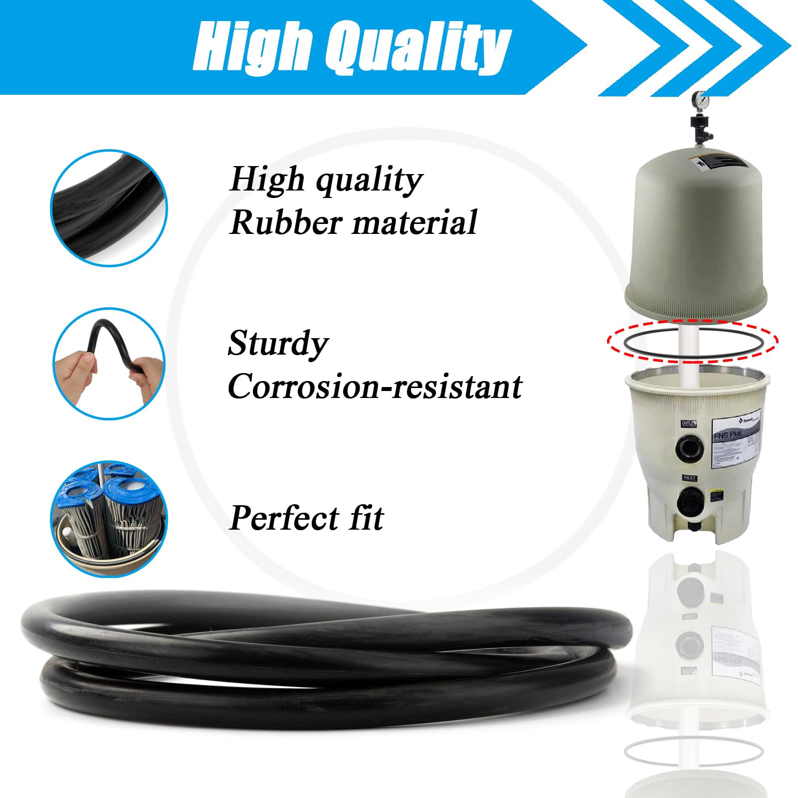 Eiahonen FNS Plus tank O-ring maintains reliable seal during high flow operation.