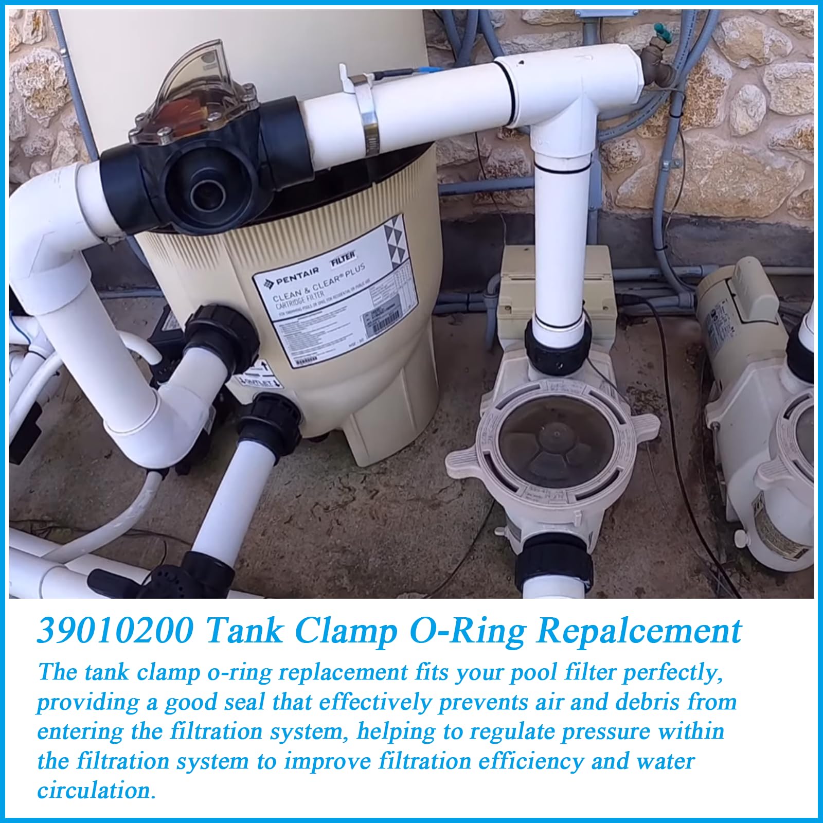 Eiahonen replacement O-ring seals prevent leaks, promoting smooth water flow.