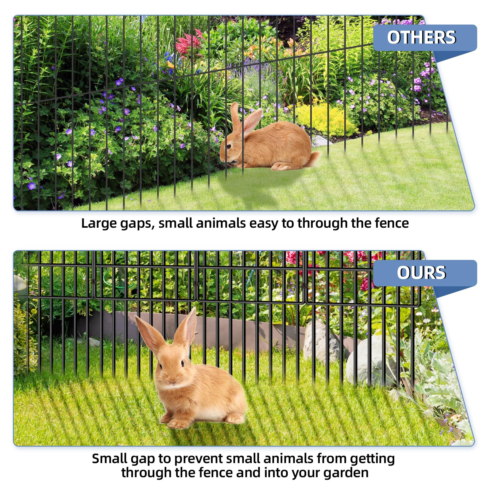 Eibikdi bottom gap close-up highlights 1.5-inch spacing blocks digging