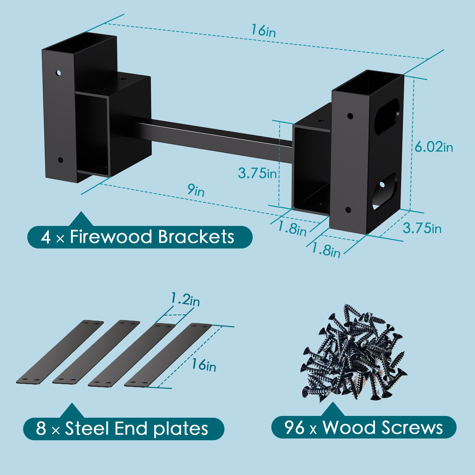 Eibikdi easy assembly rustproof features solid parts and simple setup.