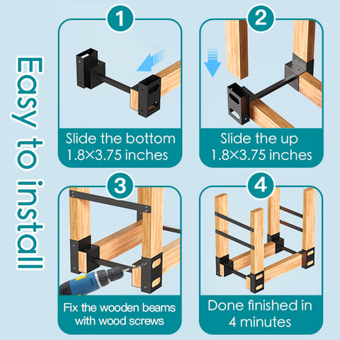 Eibikdi firewood storage solution provides a robust metal design for year-round use.
