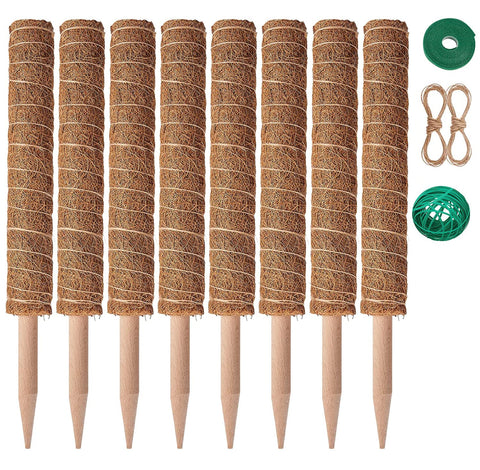 Eibikdi moss pole supports Monstera for upward growth and stable climber support.