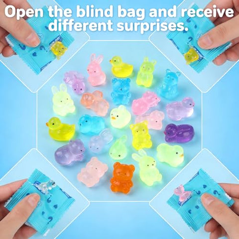 Eichopmen glow mini resin animal sealed bag offers a collectible surprise
