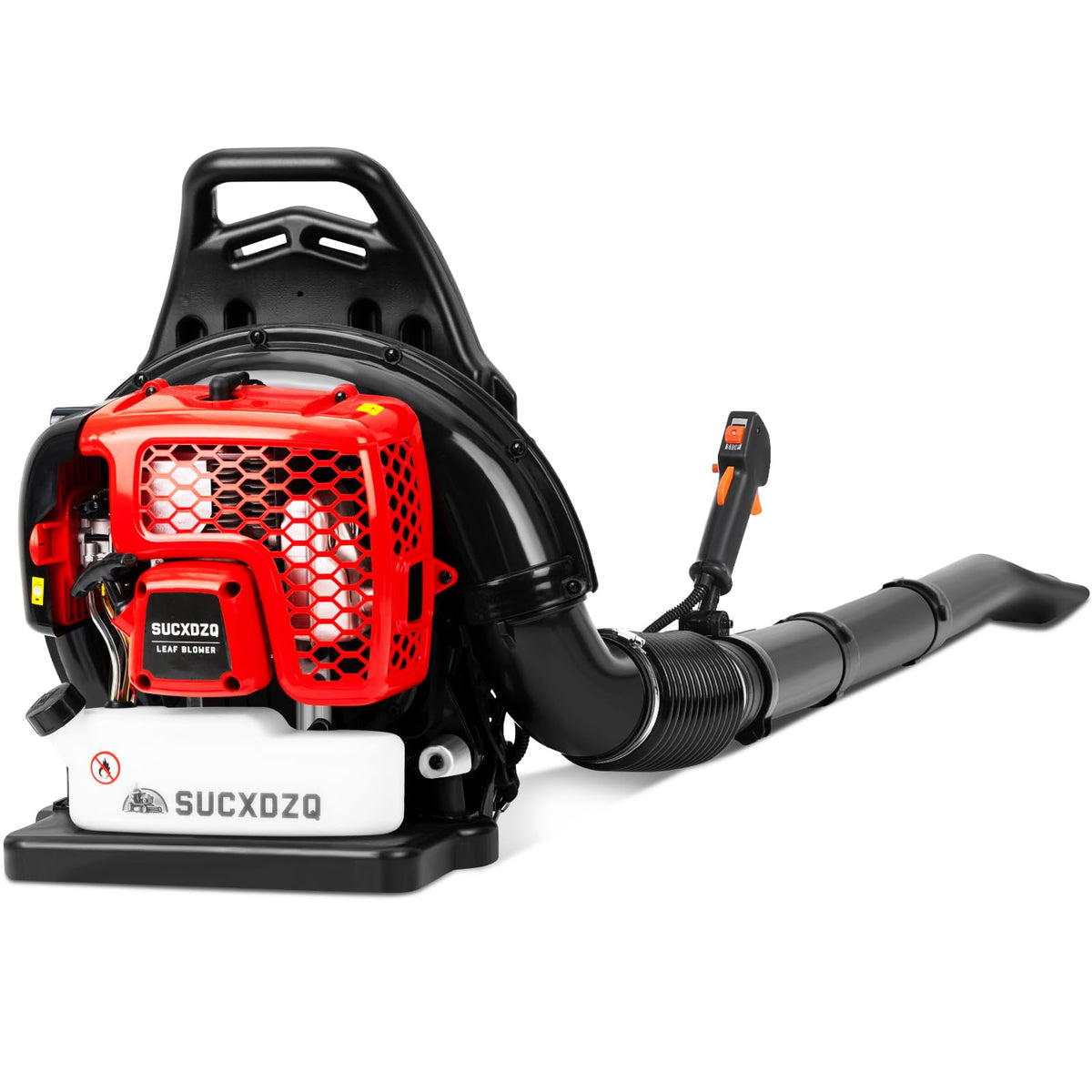 EIDOWA backpack blower with ergonomic harness for comfortable all-day use.
