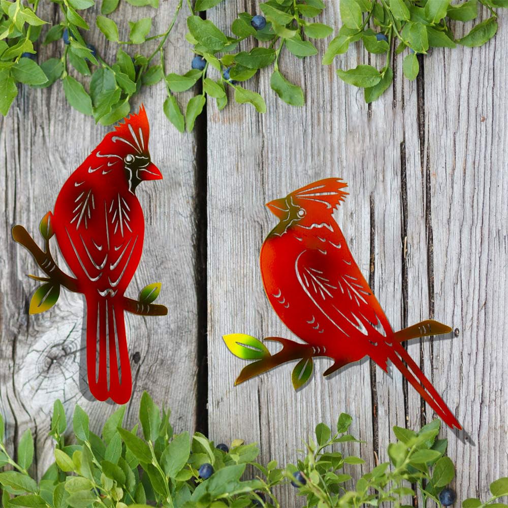 EiGreen cardinal wall art bedroom decor for subtle woodland vibe.