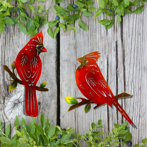 EiGreen cardinal wall art bedroom decor for subtle woodland vibe.