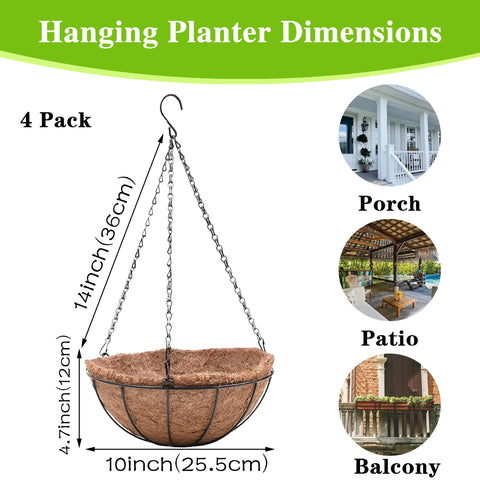EIMQUVW coco coir liner keeps plant roots moist for healthier growth.