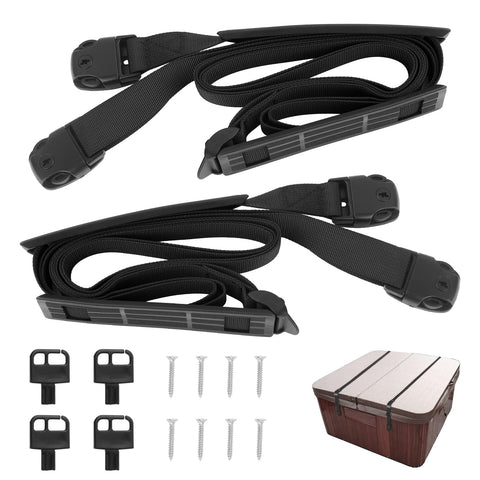 EINDER hot tub wind strap extended length secures large covers against strong winds