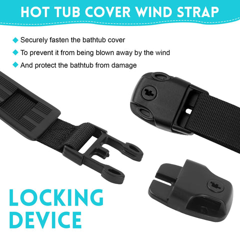 Locking latches and keys provide secure, child-safe protection for EINDER wind straps