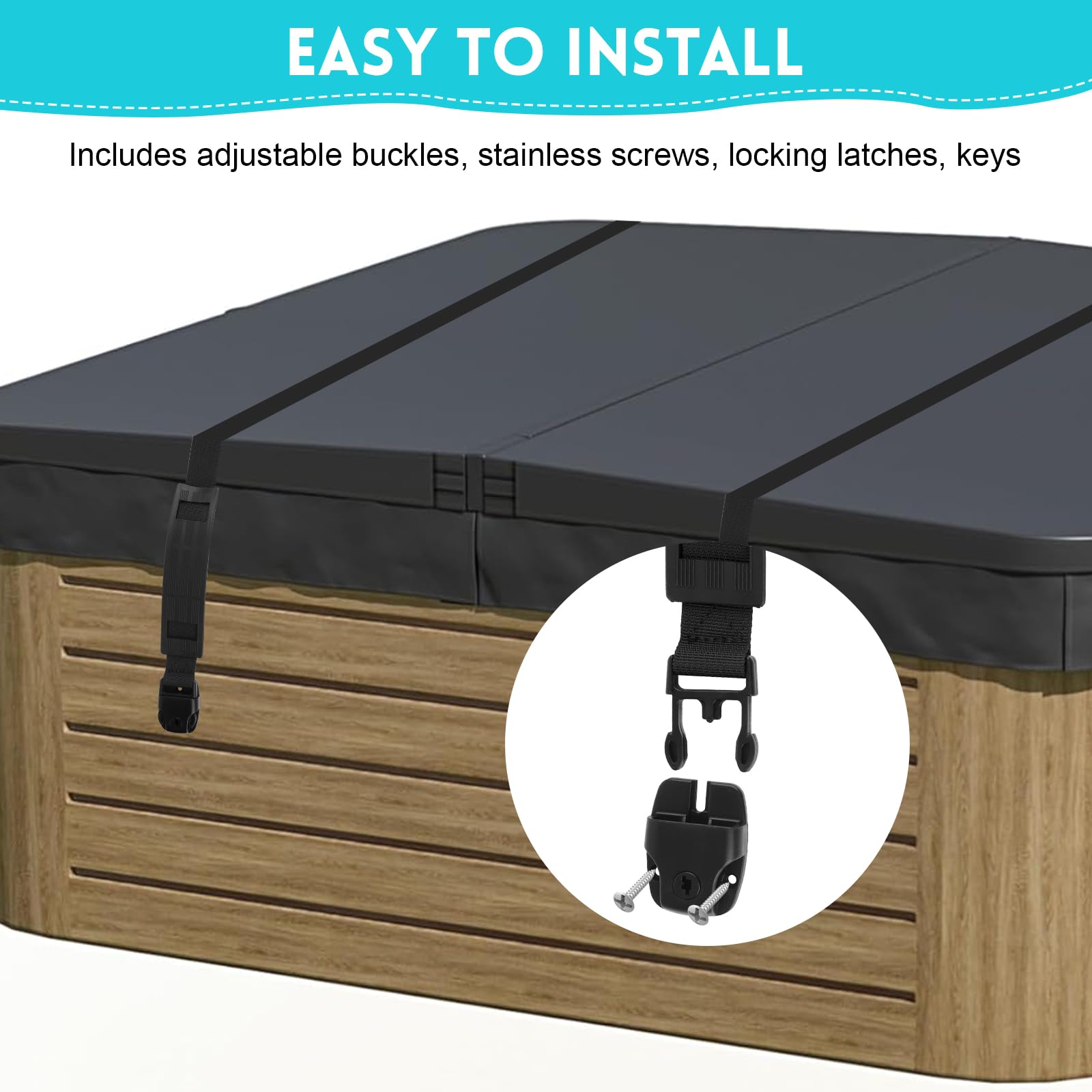 Non-slip pads prevent scratches and slips when installing EINDER wind straps