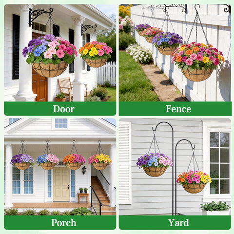 EINYEXW coco liner enhances outdoor decor in gardens and balconies.