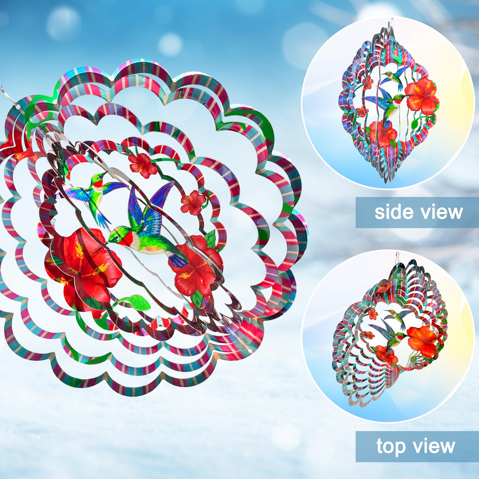 Eiryhope hummingbird wind spinner gift-box ready, ideal for gifting.