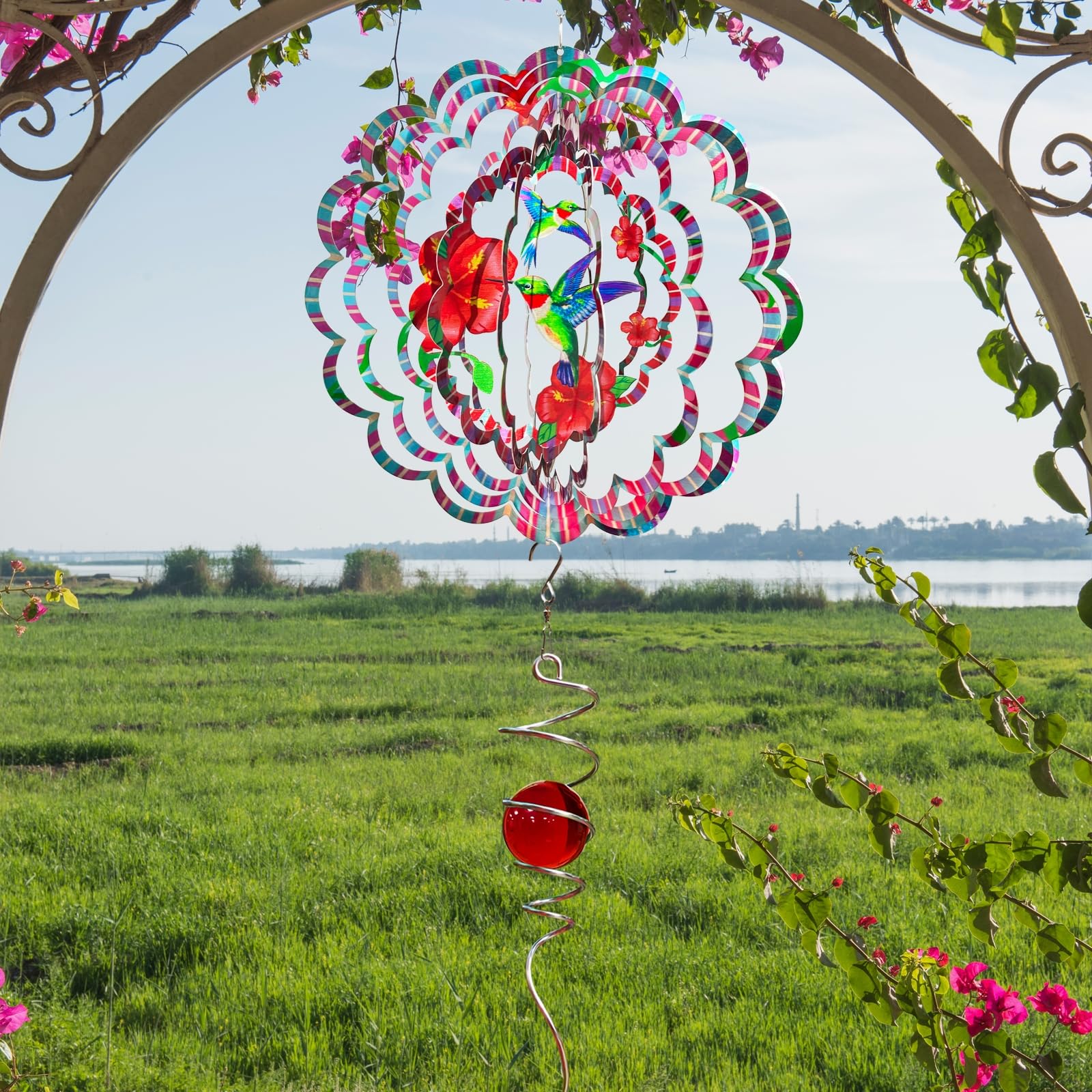 Eiryhope wind spinner flat-wall-decoration dual use for wall or ceiling display.