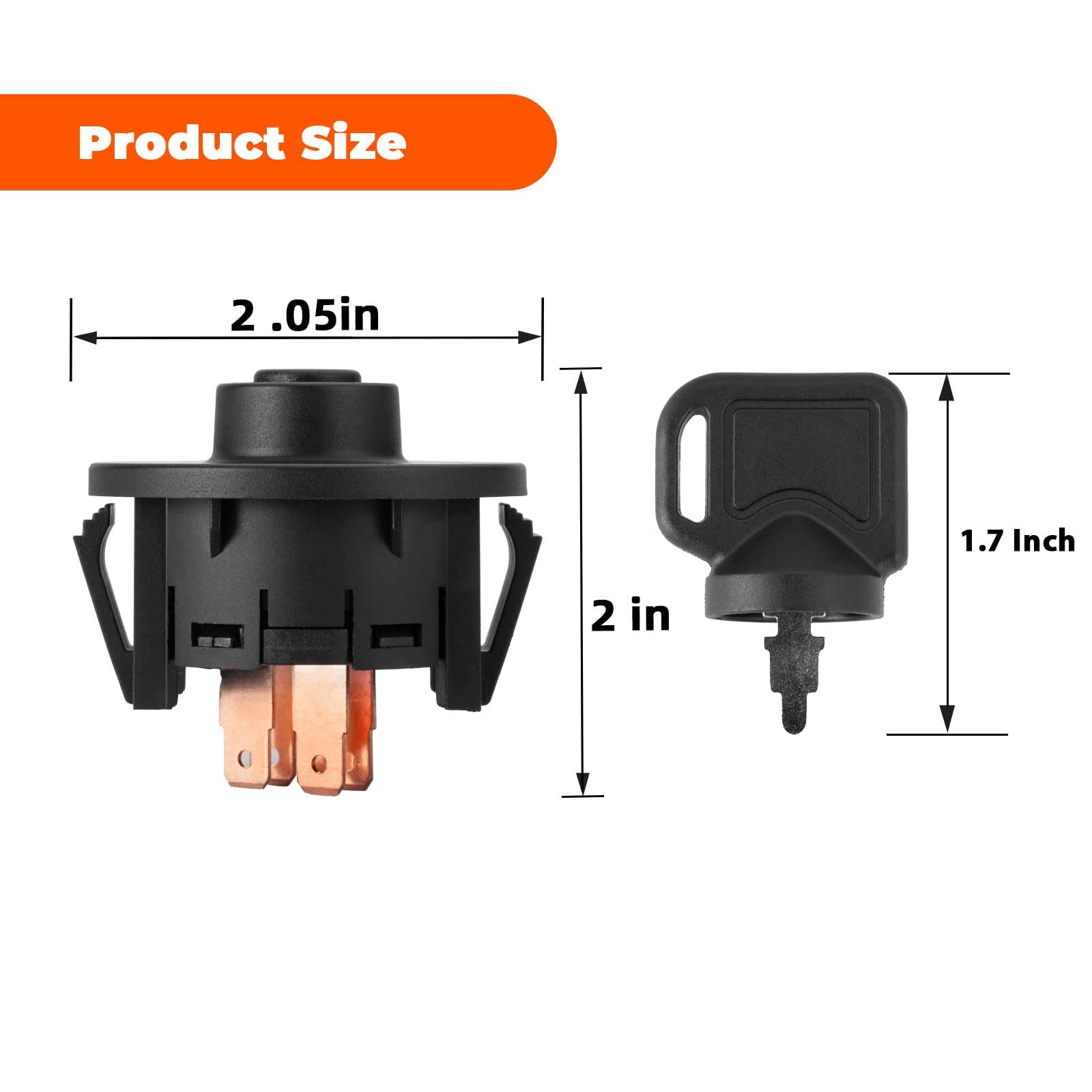 EISENKERN 3-position switch back with terminals for easy wiring.