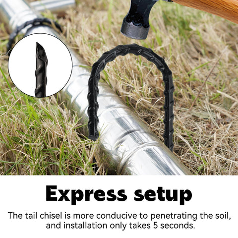 EISENSP multipurpose stakes ideal for fixing canopies, fences, nets, and tents.