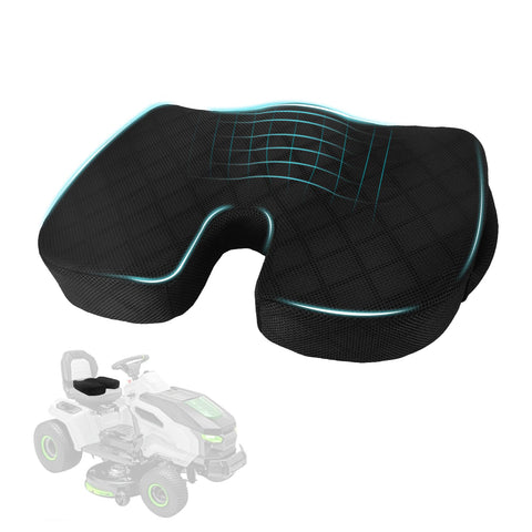 Eiszhjk lawn mower seat cushion with memory foam supports tailbone during long mowing sessions.