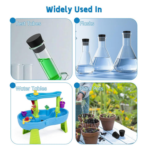 Eiszhjk multi-use rubber plug suitable for test tubes and pots.