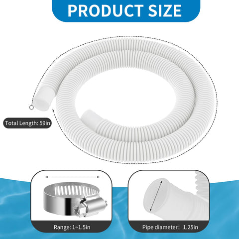 Hose compatibility with various pool filter systems including skimmers
