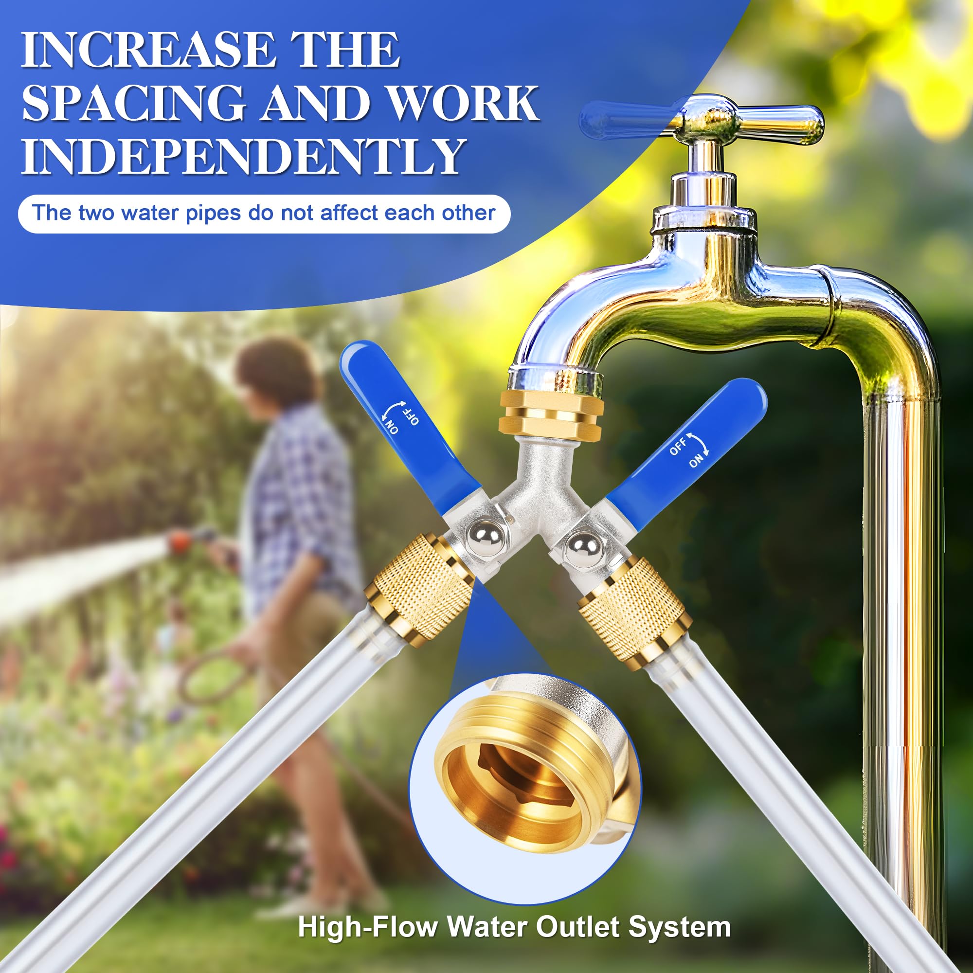 EJW outdoor faucet splitter undergoes quality testing for reliability.