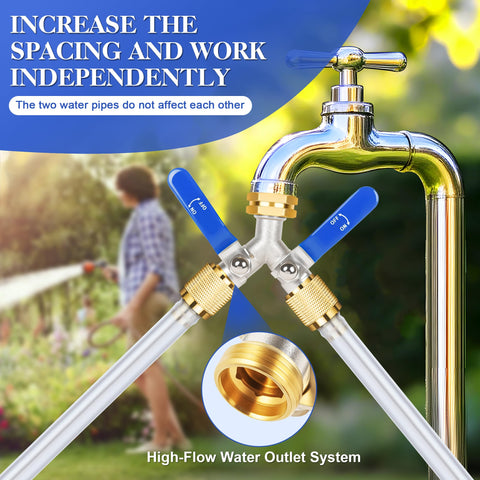 EJW outdoor faucet splitter undergoes quality testing for reliability.