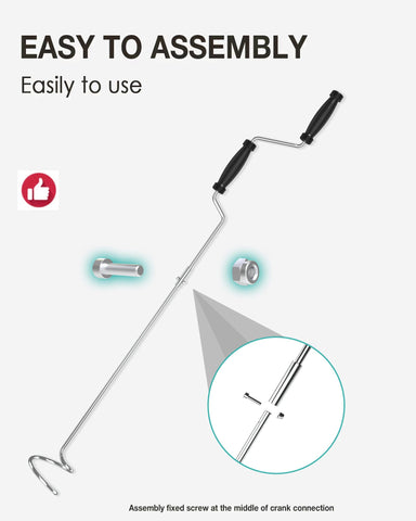 EJWOX aerator tool showcasing corkscrew design for easy mixing
