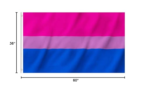 Folded EKEV Bi Pride Flag for easy storage and transport.