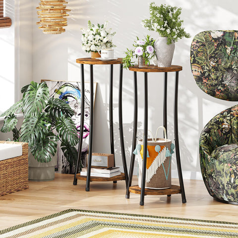 Ekisemio 2-Pack Plant Stand assembles in minutes with no tools.