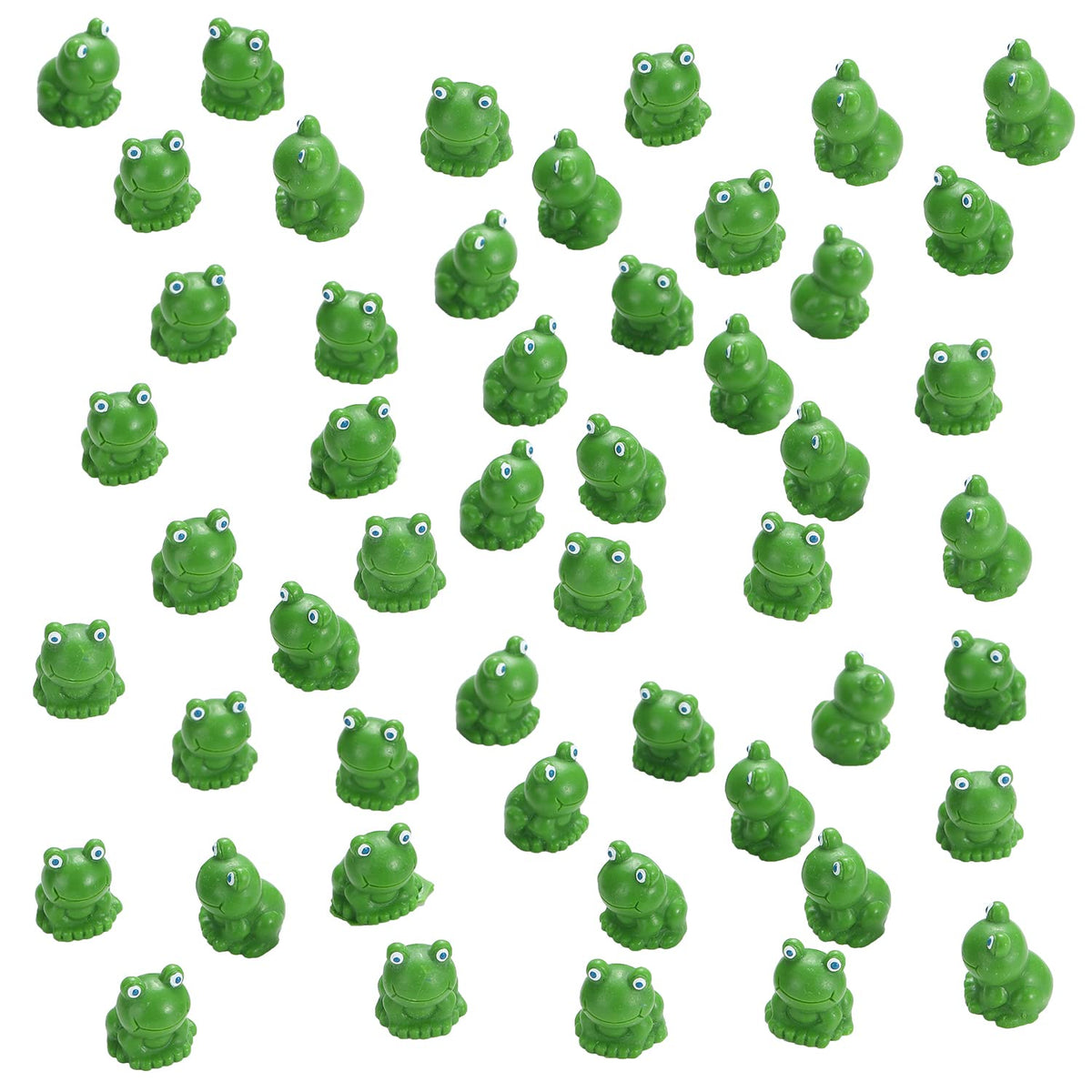 EKisemio green frog figurines for garden decor enhancing planters and fairy gardens