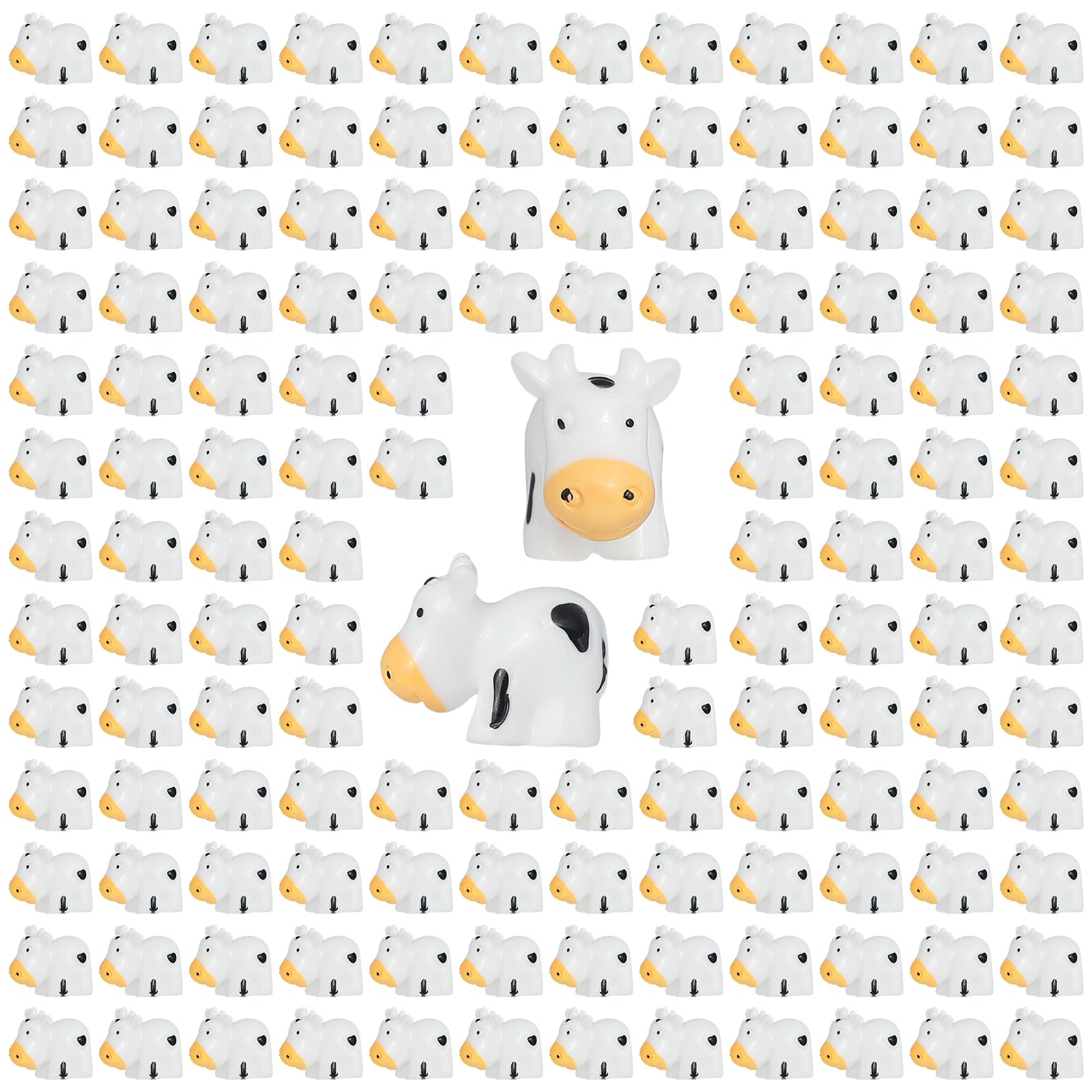 EKisemio mini cows figurines for outdoor decor, weatherproof and long-lasting garden accents.