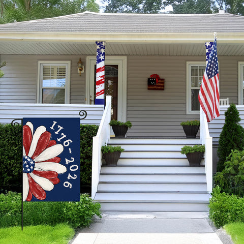 EKOREST 1776-2026 double-sided flag adds visibility for patriotic spaces.